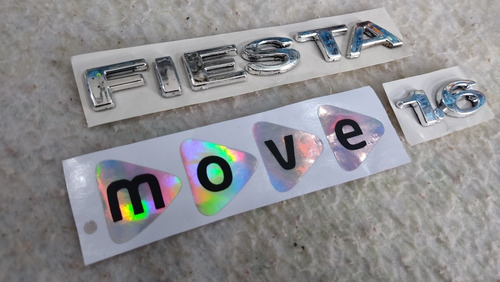 Kit Emblemas Letras Ford Fiesta 2011 2012 2013 2014 Move Foto 4