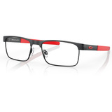 Óculos De Grau Oakley Metal Plate Titânio Satin Light Steel