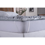 Pillow Top Casal King Size Antialérgico 100%algodão Silicone