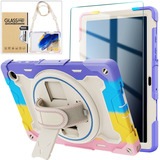 Carcasa Para Samsung Galaxy Tab A8 10.5 + Mica, Correa 