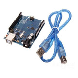 Placa Atmega328 Smd - Compativel Com Arduino Uno R3 Cabo Usb