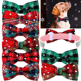 Accesorios De Collar Perros Pequeños Navidad, 6 Piezas...