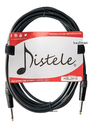 Cable Guitarra O Instrumento Conectores Premium 6 Metros