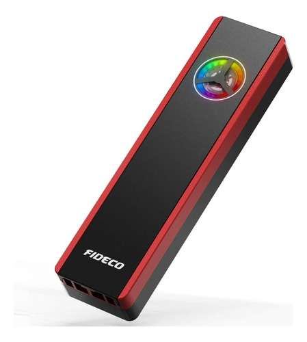 Cofre Case Disco Ssd M2 Nvme Tipo C Gamer Rgb Ventilador...