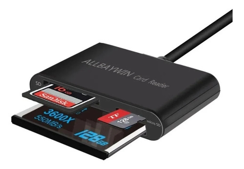 Multi Leitor De Cartão Sd Sdhc Ms Cf Tf Mmc Usb 3.0