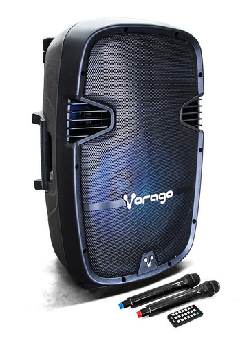 Bocina Karaoke Vorago Ksp-500 Negro Bluetooth Recargable