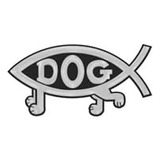 Emblema Automático De Plástico Para Peces De Perro, Plateado