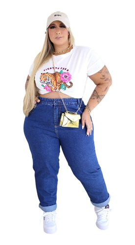 Calça Jeans Mom Plus Size