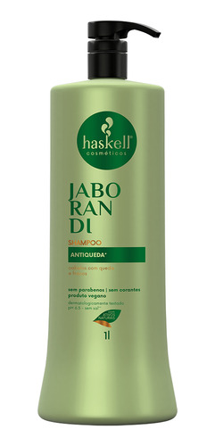 Shampoo Haskell Jaborandi Para Cabelos Oleosos 1 Litro