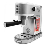 Telefunken Roma Pro Cafetera Expresso Italian Style 21 Bares Color Plateado