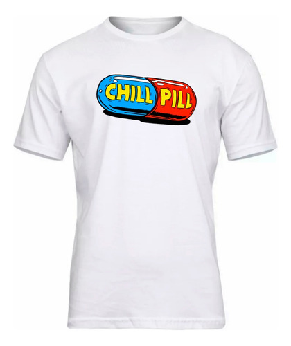 Remera Pildora Chill Pill Diseño Originales Adultos Y Niños