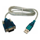 Cabo Adaptador Usb 2.0 X Serial Conversor Rs232 Db9 9 Pinos Cor Verde-escuro