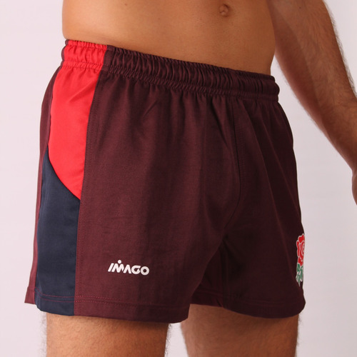 Short Rugby Hombre Imago England Bordo Vs Pumas Pantalon