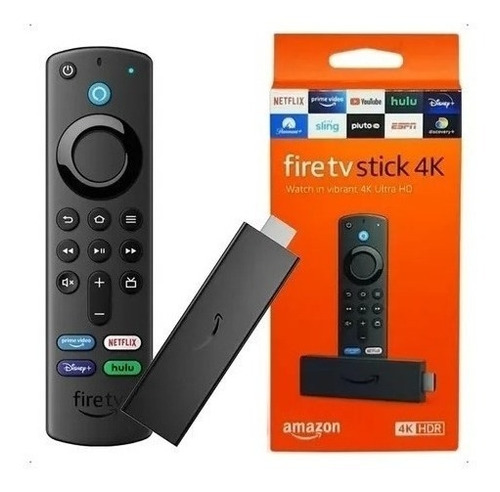 Fire Tv Stick 4k Amazon Controle Remoto Por Voz Com Alexa