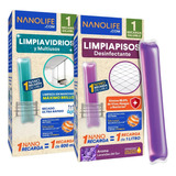 Limpiavidrios Y Limpiapisos Nanolife Recarga - Pack X2
