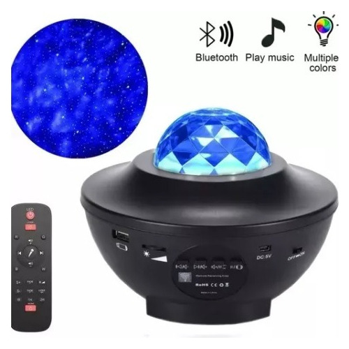 Proyector Galaxia Parlante Bluetooth Luz De Noche C/remoto