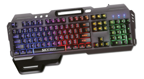 Teclado Gamer Madness Metal Impermeable Retroiluminable Led