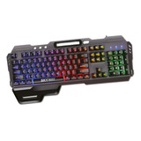 Teclado Gamer Madness Metal Impermeable Retroiluminable Led