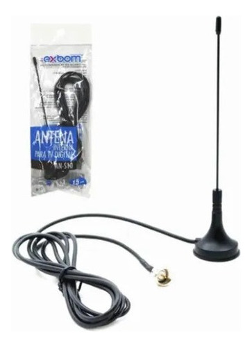 Antena Tv Digital Hdtv Uhf Vhf Cabo Coaxial 1,5 M An-s10