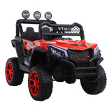 Montable Carro Eléctrico Jeep Rzr Todoterreno 4x4 Rzr Color Rojo