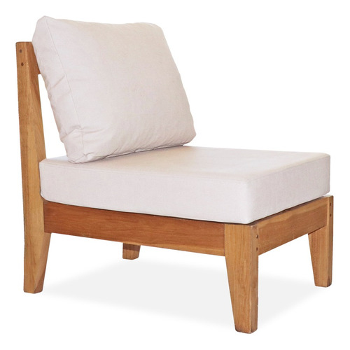 Sillon Exterior 1 Cuerpo Impermeable Madera Fullconfort
