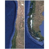 Mapa Físico De Chile 108x133cm Vinilo Adhesivo