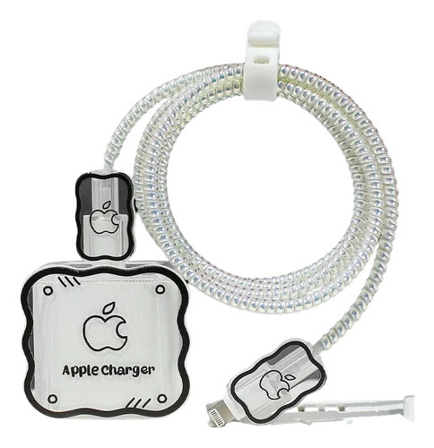 Protector De Cargador Y Cable Para iPhone Apple