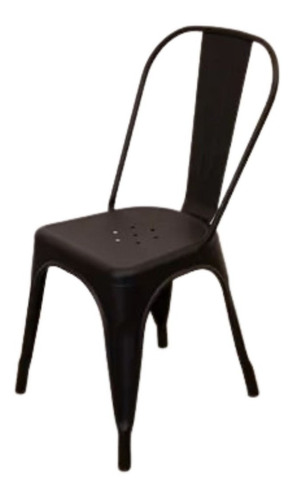 Silla Tolix Negro Mate