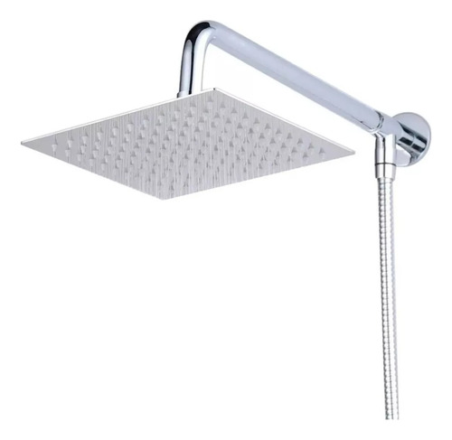 Plato De Ducha25cms Y Brazo C/adaptador Para Ducha Teléfono 