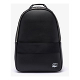 Lacoste Mochila De Piel Recubierta Practice Black