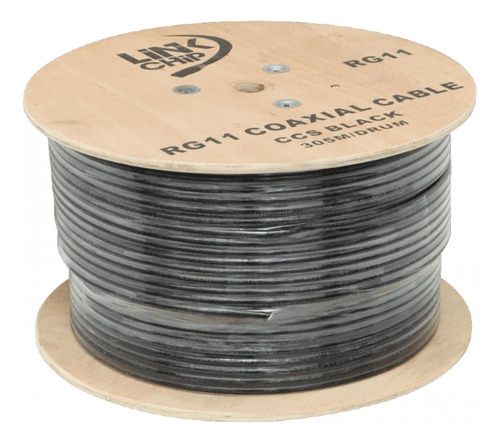 Cable Coaxial Negro De 305 Metros Rg11 Para Uso Clickbox