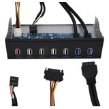 Unidad Óptica Usb3.0 Panel Frontal 5.25 Pulgadas 7 Puertos H