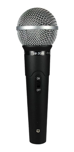 Microfone Com Fio Le Son Ls-50 Unidirecional Cardioide Preto