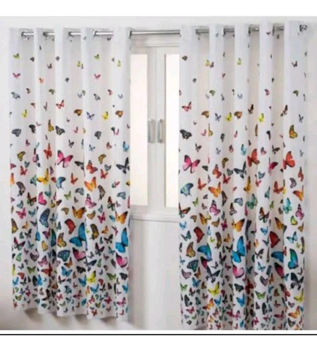 Cortinas Para Cozinha Decorativas 2,00x1,30 Estampadas 