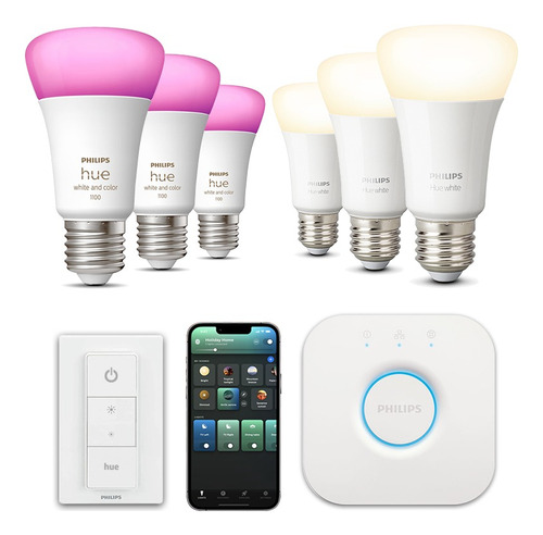 Kit De Inicio Philips Hue White Color Luz Color + 3 White