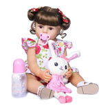 Bebe Reborn Menina Boneca 100% Silicone- Vicky - Full