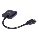 Cabo Conversor Hdmi Para Vga Femea Pc Ps4 Projetor Notebook