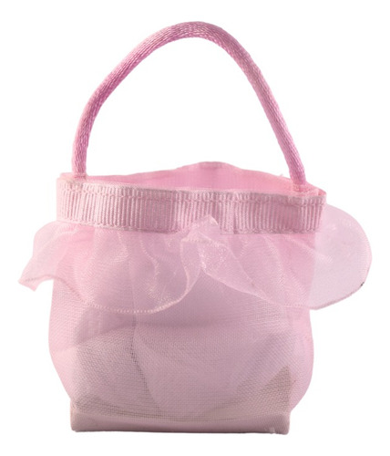 Bolsa Rosa De Organza Tela Para Regalos Joyas Pack 10 Un