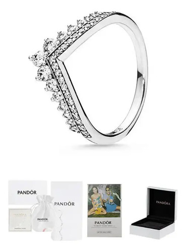 Anillo Pandora Princesa, Plata 925, Regalo Para Mujer