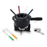 Conjunto Para Fondue 10 Peças Preto Brinox