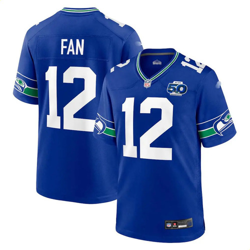 12 Camiseta Hombre Fan Seahawks Azul Intenso | Envío gratis