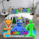 Juego De Cama De 3 Piezas Rainbow Friends Tamaño Individual