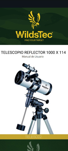 Telescopio Astronómico Wildstec 114/1000 Montura Ecuatorial