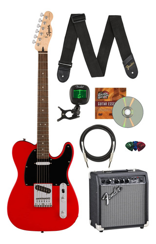 Fender Squier Sonic Telecaster - Paquete Rojo Torino Con Am.