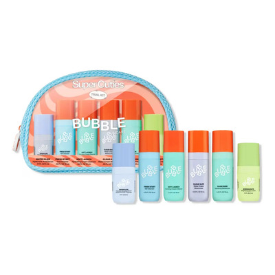 Bubble Skincare Super Cuties Kit Rutina Facial Completa Hidratación Limpieza Glow Piel Suave Sin Acné Ni Grasa Set Mini Viaje