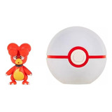Pokemon Magby + Premier Ball Clip N Go Figura 4cm + Pokebola
