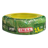 Cable Unipolar 2,50mm Lsoh Ver/am  Imsa (x 100mt) Plastix Hf