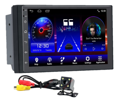 Estereo 1 Din Android Carplay  Gps Bluetooth Usb Y Camara