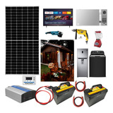 Kit Solar Autónomo 2500w Refrigerador Bomba De Agua Tv Focos