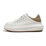 Zapatos Casuales Blancos Transpirables Simples Para Hombres